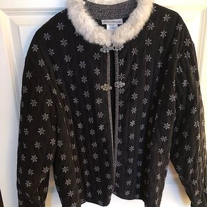 A Sharon Young quilted unstructured jacket.